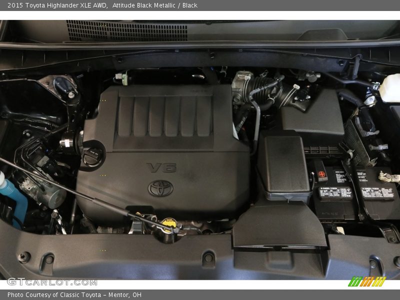 Attitude Black Metallic / Black 2015 Toyota Highlander XLE AWD