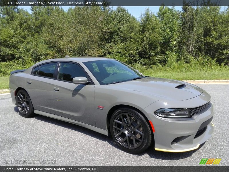 Destroyer Gray / Black 2018 Dodge Charger R/T Scat Pack