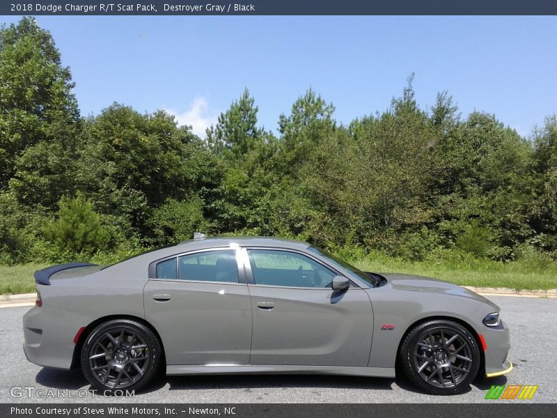 Destroyer Gray / Black 2018 Dodge Charger R/T Scat Pack