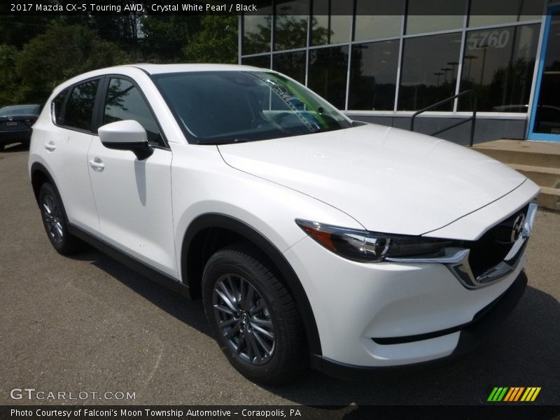 Crystal White Pearl / Black 2017 Mazda CX-5 Touring AWD