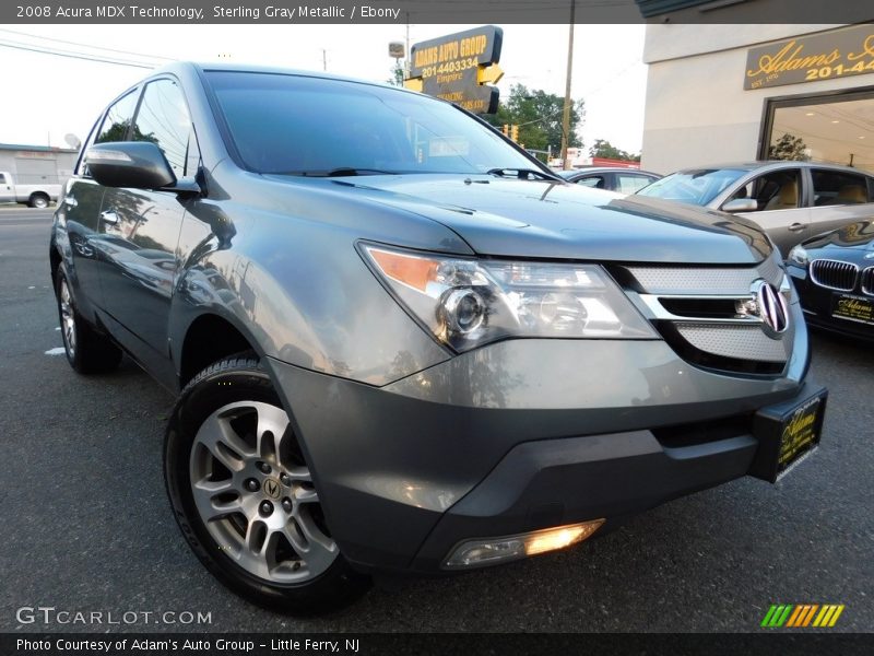 Sterling Gray Metallic / Ebony 2008 Acura MDX Technology