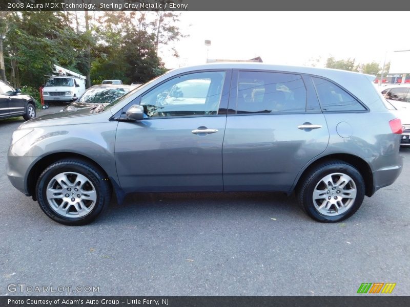 Sterling Gray Metallic / Ebony 2008 Acura MDX Technology