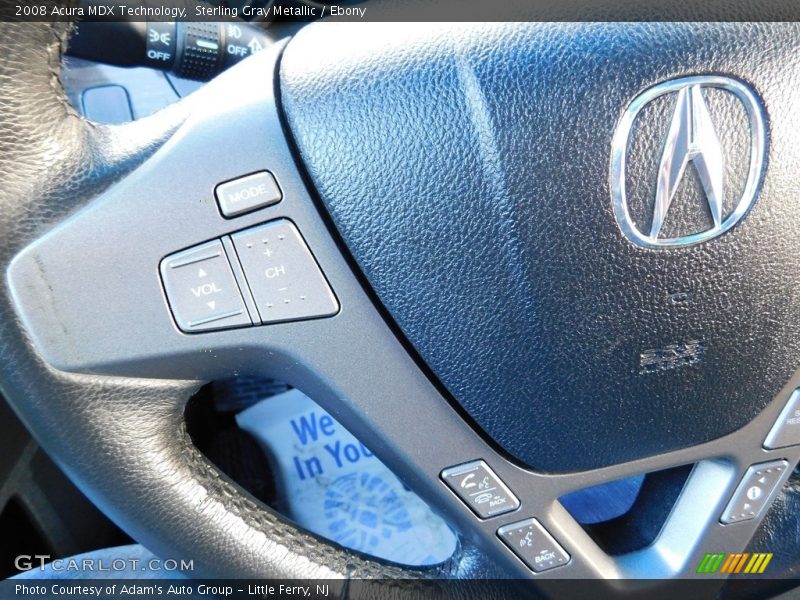 Sterling Gray Metallic / Ebony 2008 Acura MDX Technology