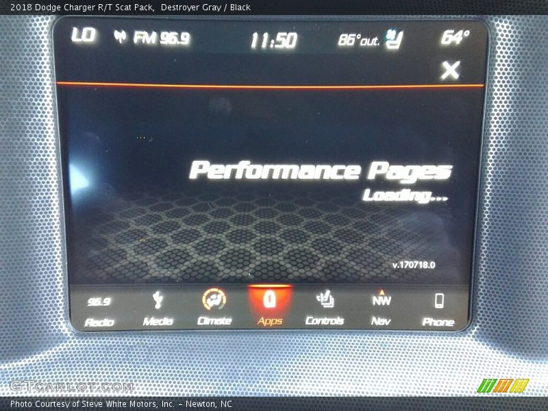Destroyer Gray / Black 2018 Dodge Charger R/T Scat Pack