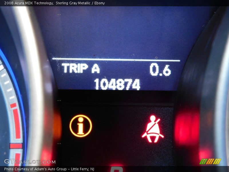 Sterling Gray Metallic / Ebony 2008 Acura MDX Technology