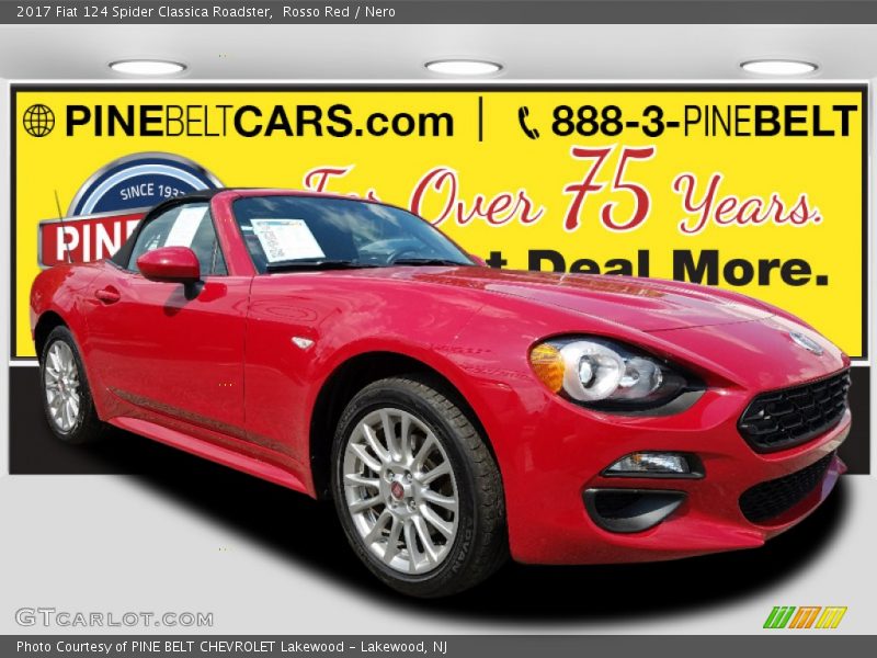 Rosso Red / Nero 2017 Fiat 124 Spider Classica Roadster