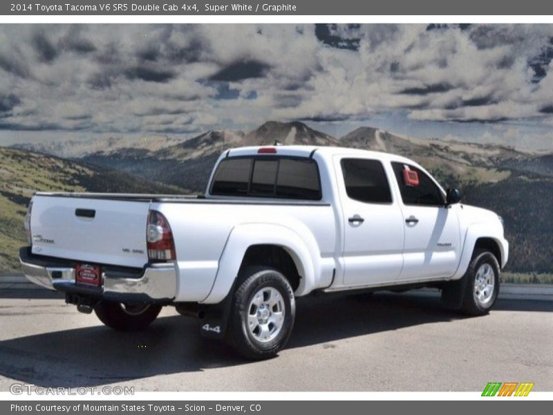 Super White / Graphite 2014 Toyota Tacoma V6 SR5 Double Cab 4x4