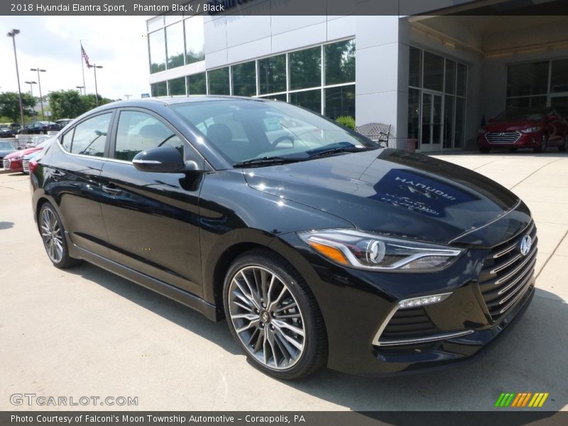 Phantom Black / Black 2018 Hyundai Elantra Sport