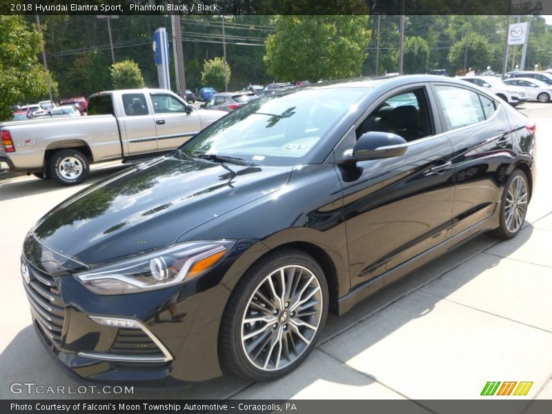 Phantom Black / Black 2018 Hyundai Elantra Sport