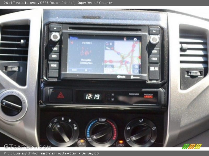 Super White / Graphite 2014 Toyota Tacoma V6 SR5 Double Cab 4x4