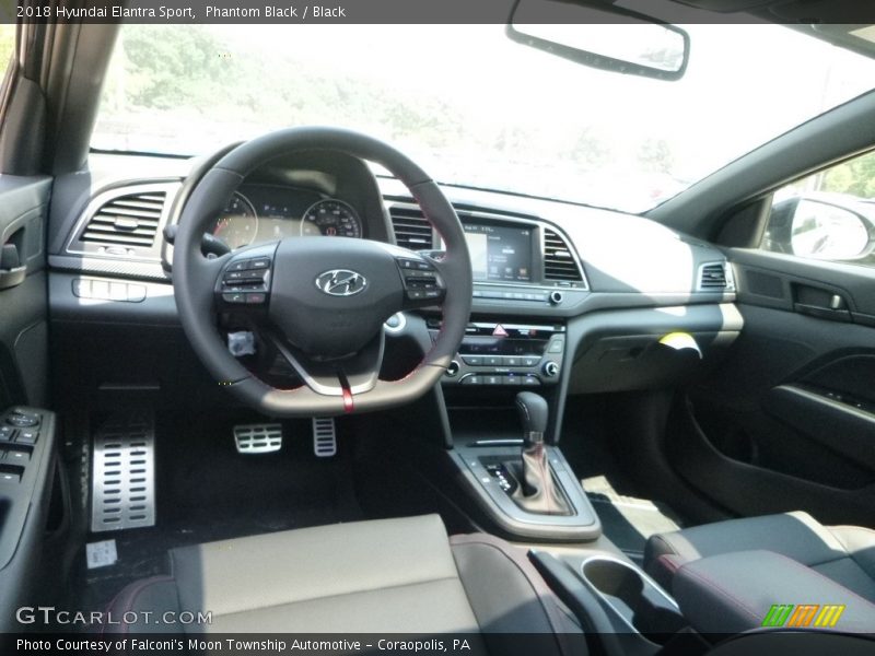 Phantom Black / Black 2018 Hyundai Elantra Sport
