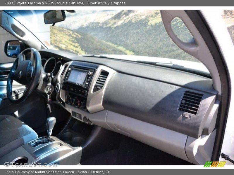 Super White / Graphite 2014 Toyota Tacoma V6 SR5 Double Cab 4x4