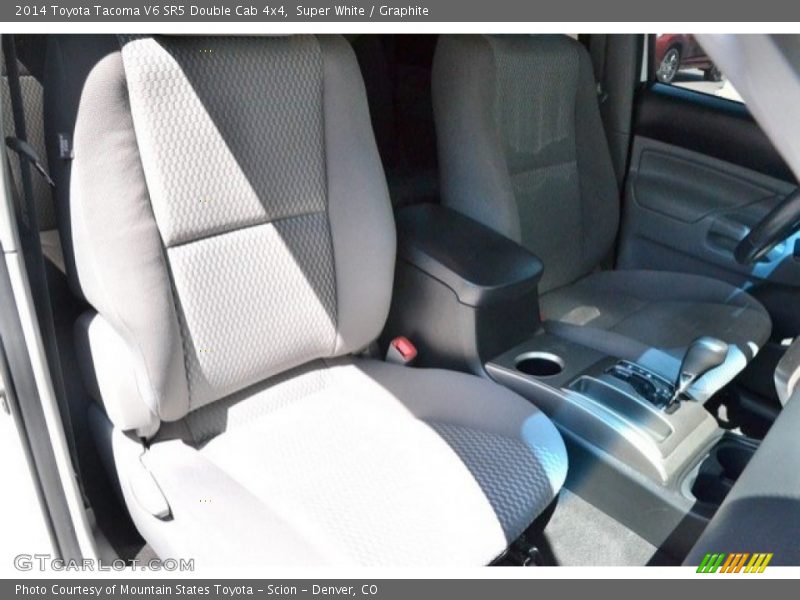 Super White / Graphite 2014 Toyota Tacoma V6 SR5 Double Cab 4x4