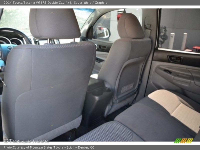 Super White / Graphite 2014 Toyota Tacoma V6 SR5 Double Cab 4x4