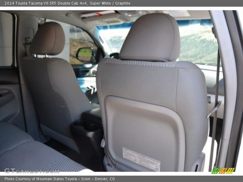 Super White / Graphite 2014 Toyota Tacoma V6 SR5 Double Cab 4x4