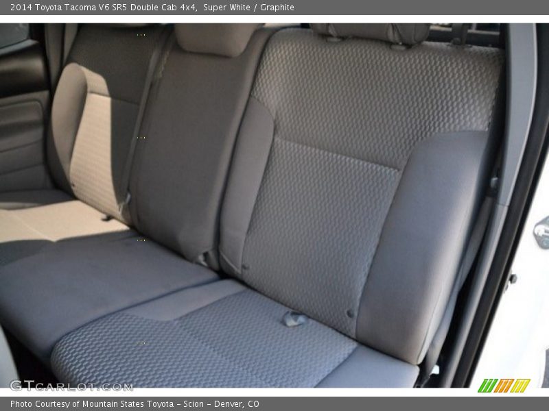 Super White / Graphite 2014 Toyota Tacoma V6 SR5 Double Cab 4x4