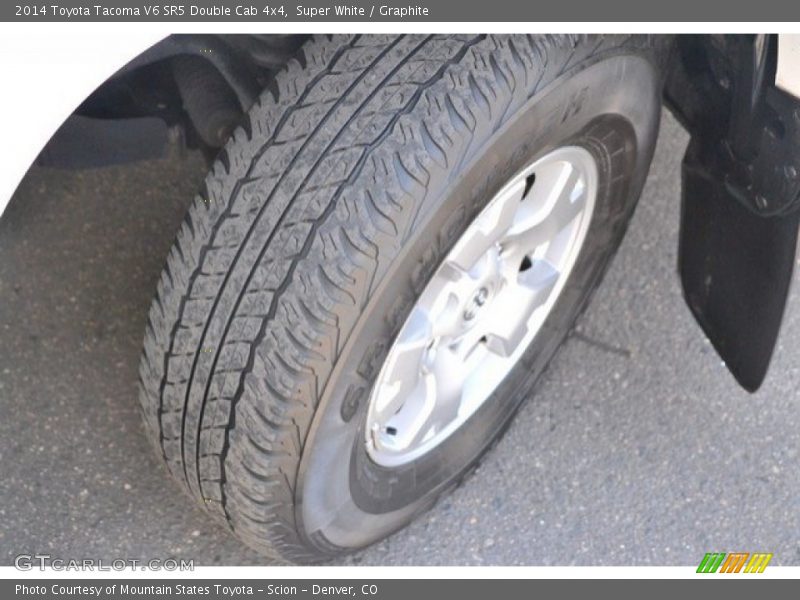 Super White / Graphite 2014 Toyota Tacoma V6 SR5 Double Cab 4x4