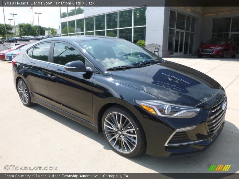 Phantom Black / Black 2018 Hyundai Elantra Sport