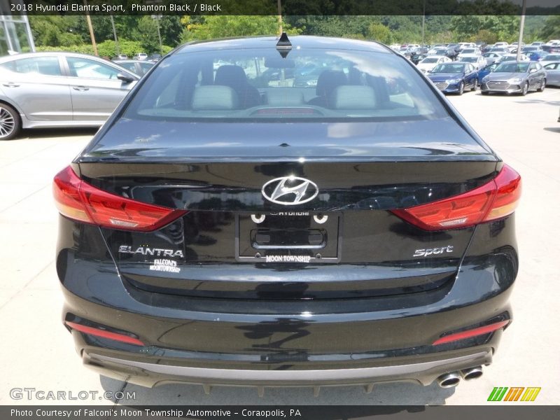 Phantom Black / Black 2018 Hyundai Elantra Sport