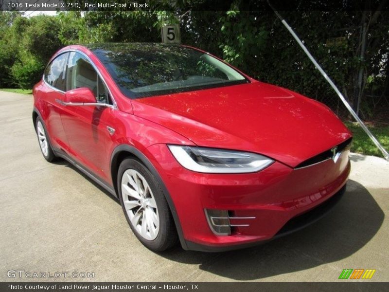 Front 3/4 View of 2016 Model X 75D