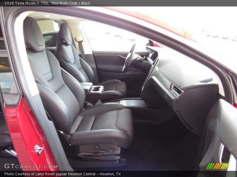 Front Seat of 2016 Model X 75D