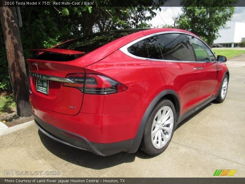 Red Multi-Coat / Black 2016 Tesla Model X 75D