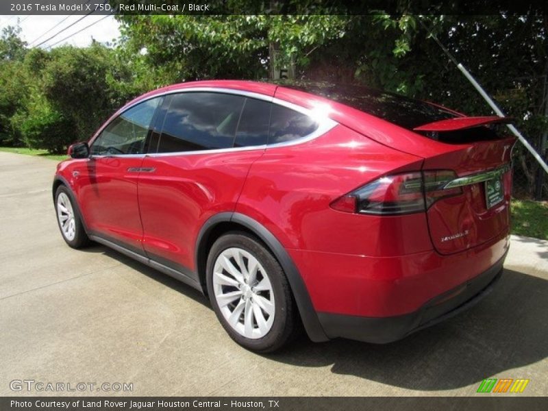 Red Multi-Coat / Black 2016 Tesla Model X 75D