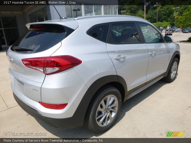 Molten Silver / Gray 2017 Hyundai Tucson SE AWD