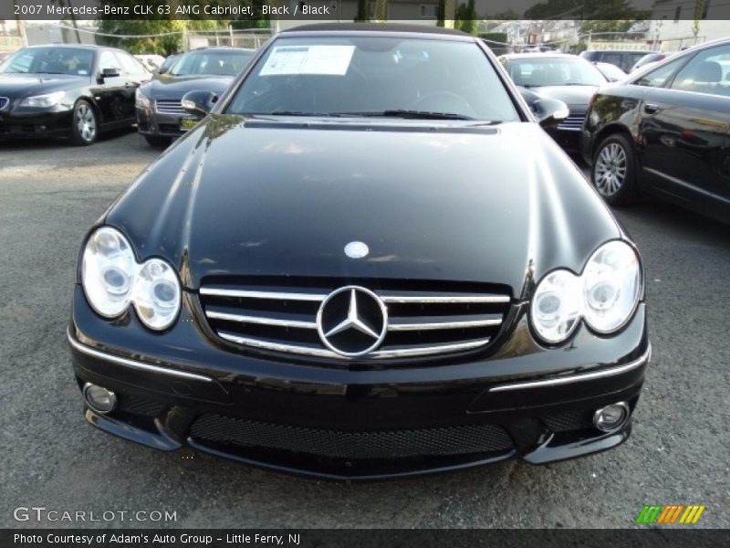 Black / Black 2007 Mercedes-Benz CLK 63 AMG Cabriolet