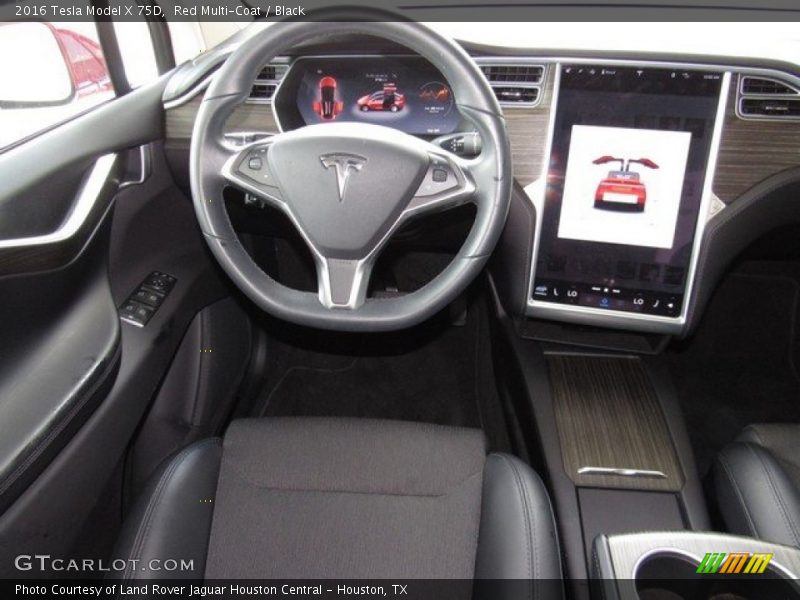 Dashboard of 2016 Model X 75D