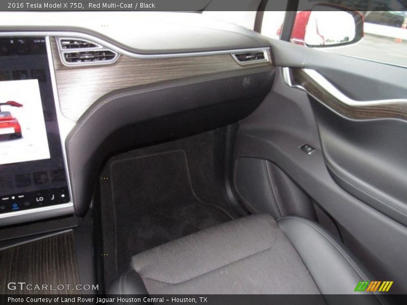 Dashboard of 2016 Model X 75D