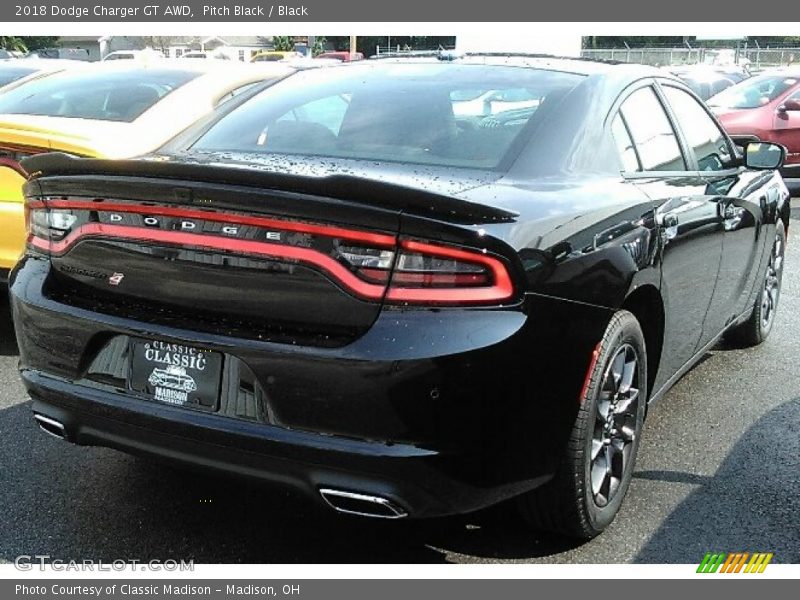 Pitch Black / Black 2018 Dodge Charger GT AWD