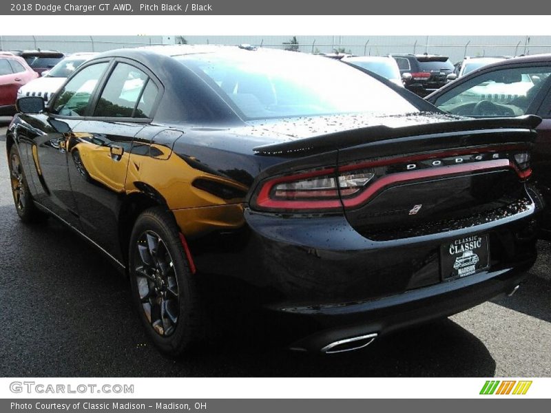 Pitch Black / Black 2018 Dodge Charger GT AWD