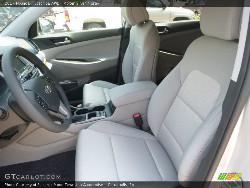 Molten Silver / Gray 2017 Hyundai Tucson SE AWD