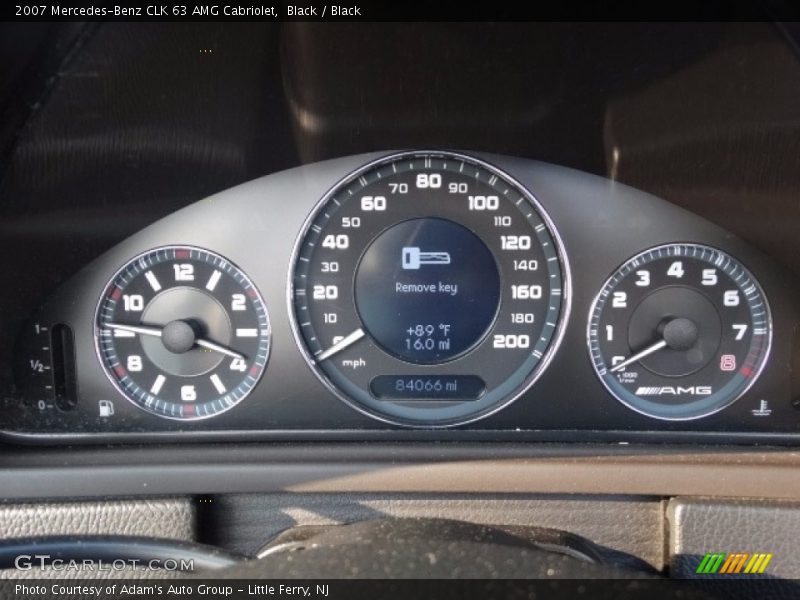 Black / Black 2007 Mercedes-Benz CLK 63 AMG Cabriolet