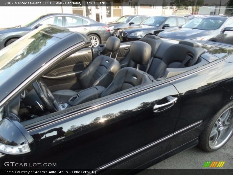 Black / Black 2007 Mercedes-Benz CLK 63 AMG Cabriolet