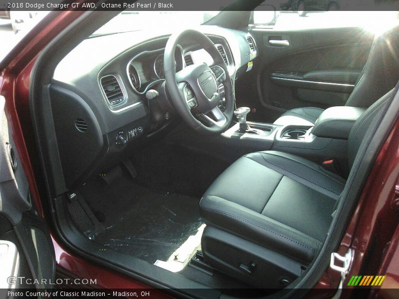 Octane Red Pearl / Black 2018 Dodge Charger GT AWD