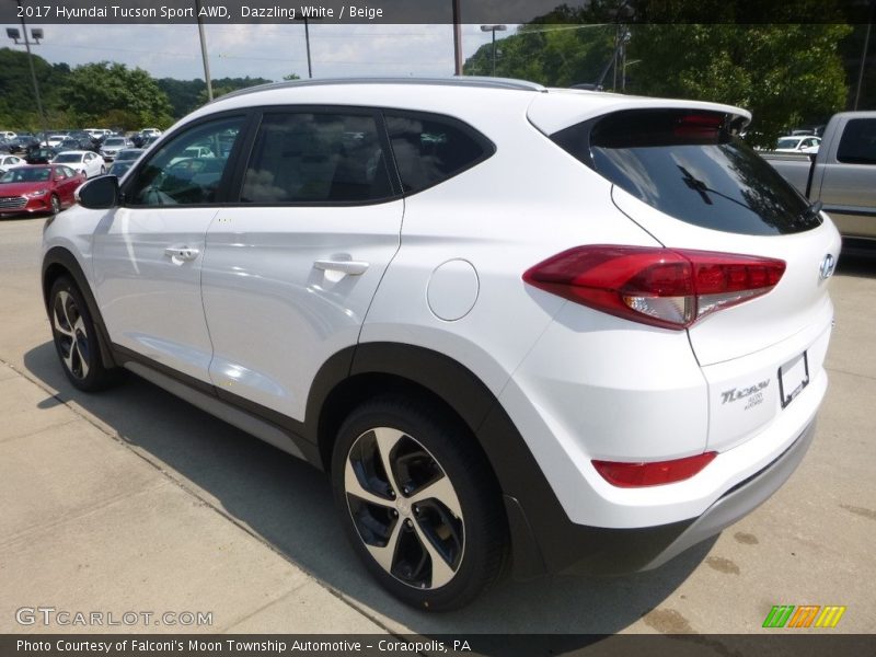 Dazzling White / Beige 2017 Hyundai Tucson Sport AWD