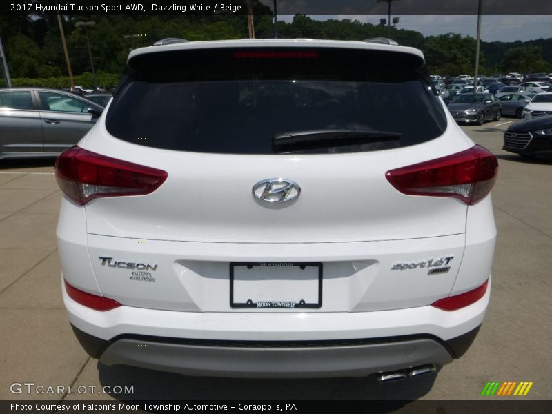 Dazzling White / Beige 2017 Hyundai Tucson Sport AWD