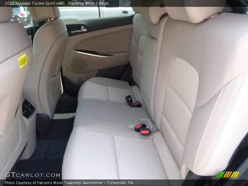 Dazzling White / Beige 2017 Hyundai Tucson Sport AWD