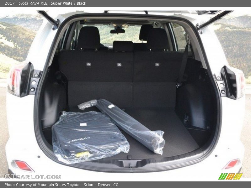 Super White / Black 2017 Toyota RAV4 XLE