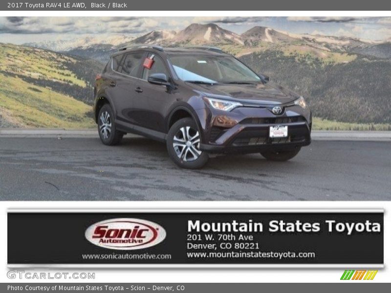 Black / Black 2017 Toyota RAV4 LE AWD