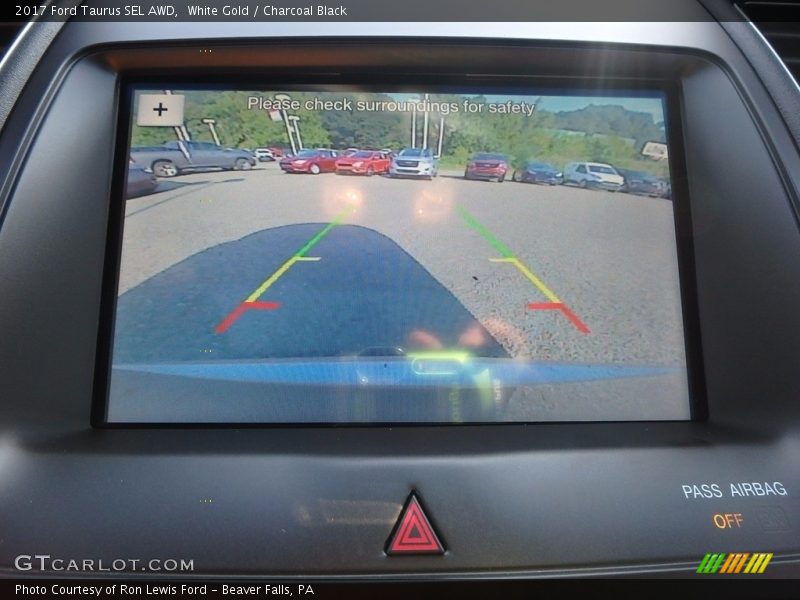 White Gold / Charcoal Black 2017 Ford Taurus SEL AWD