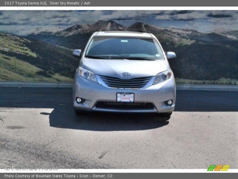 Silver Sky Metallic / Ash 2017 Toyota Sienna XLE