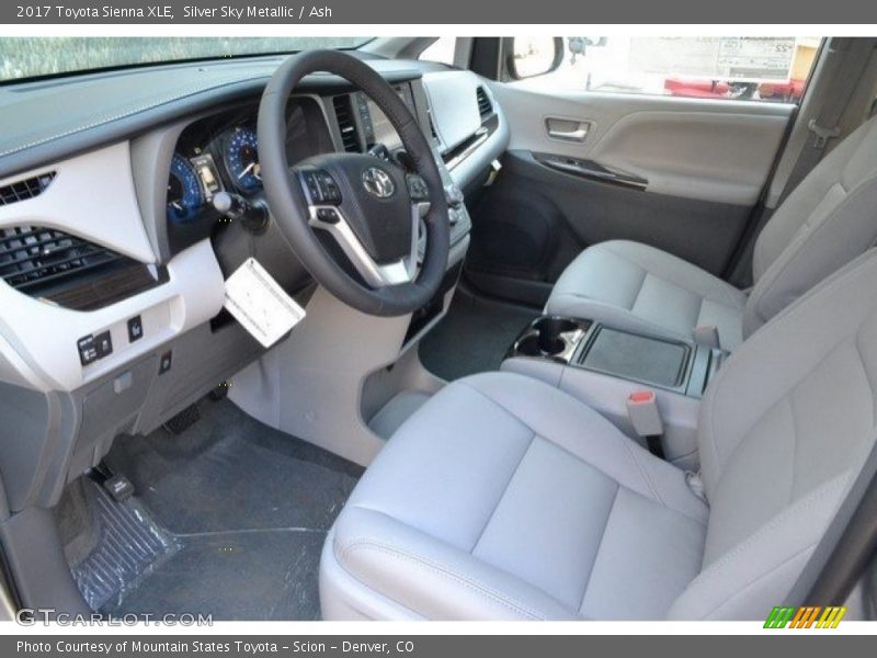 Silver Sky Metallic / Ash 2017 Toyota Sienna XLE