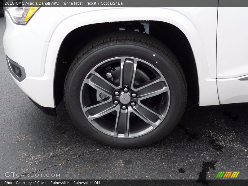 White Frost Tricoat / Cocoa/Shale 2018 GMC Acadia Denali AWD