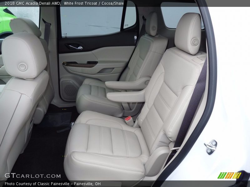 White Frost Tricoat / Cocoa/Shale 2018 GMC Acadia Denali AWD