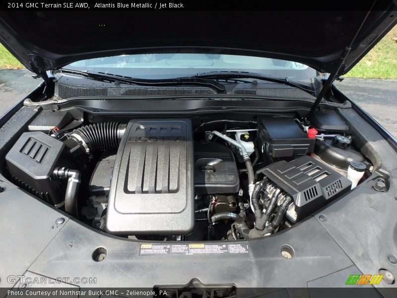 Atlantis Blue Metallic / Jet Black 2014 GMC Terrain SLE AWD
