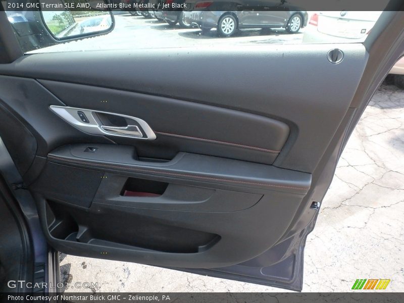 Atlantis Blue Metallic / Jet Black 2014 GMC Terrain SLE AWD