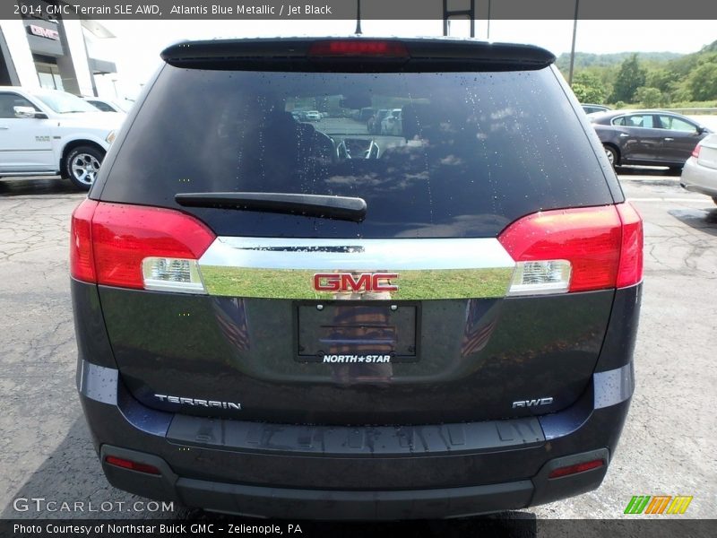 Atlantis Blue Metallic / Jet Black 2014 GMC Terrain SLE AWD